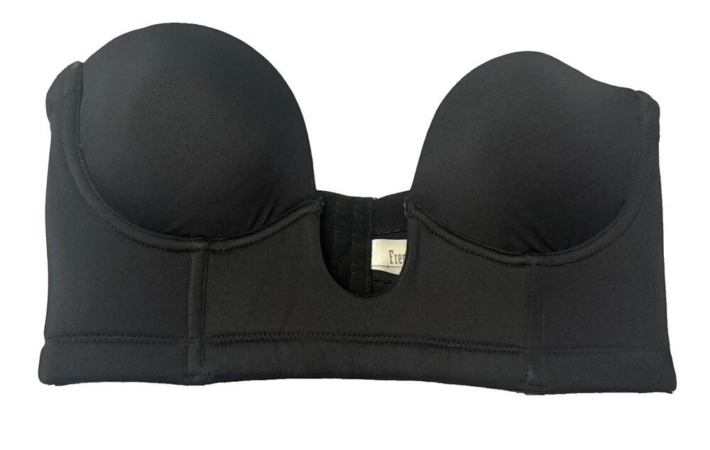 French Affair Women's Black 36B Strapless Underwire Padded Bra